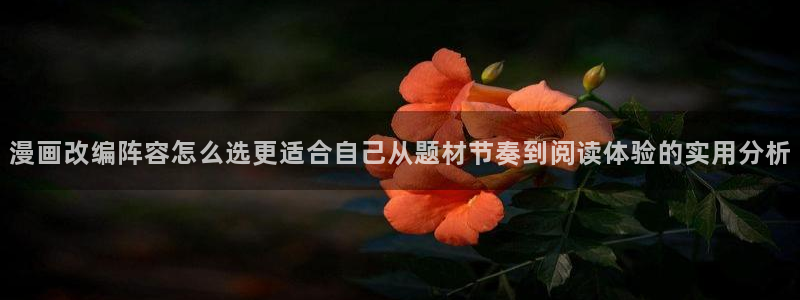 梦漫漫画穿越漫画:漫画改编阵容怎么选更适合自己从题材节奏到阅读体验的实用分析